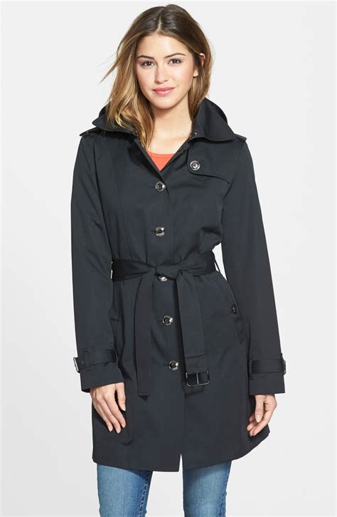 michael kors trench women|Michael Kors single breasted coat.